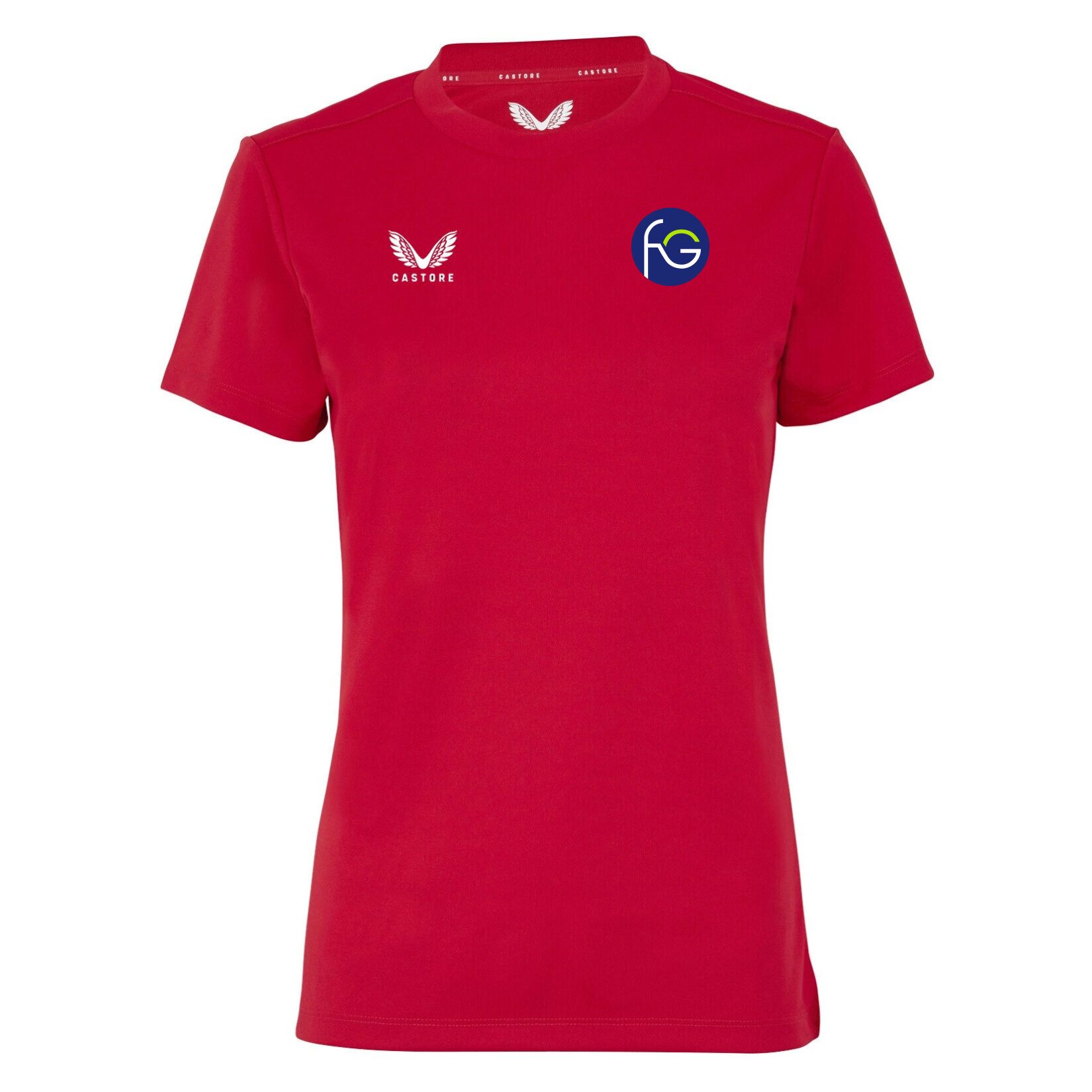 Castore Short Sleeve Womens Training Tee - Red/White
