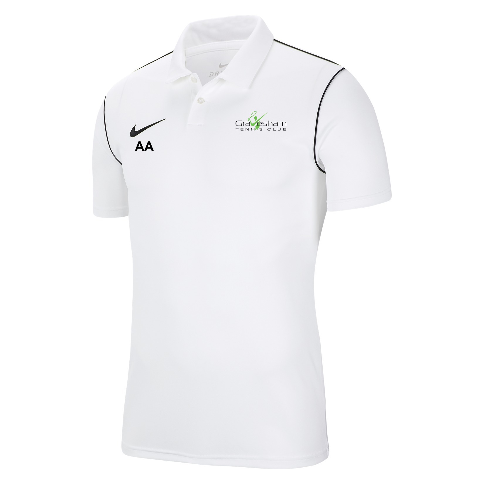 Nike Dri-FIT Park 20 Polo - White/Black/Black
