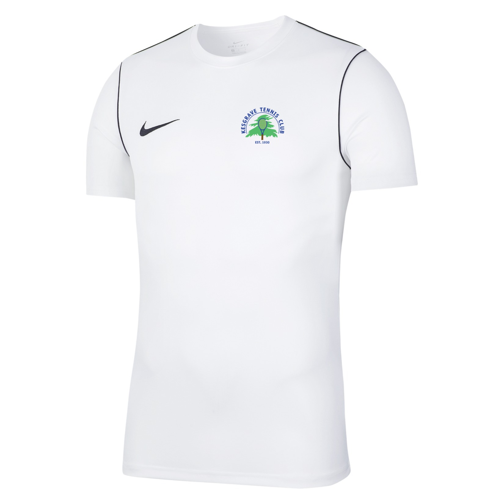 Nike Park 20 Short Sleeve Training Tee - White/Black/Black