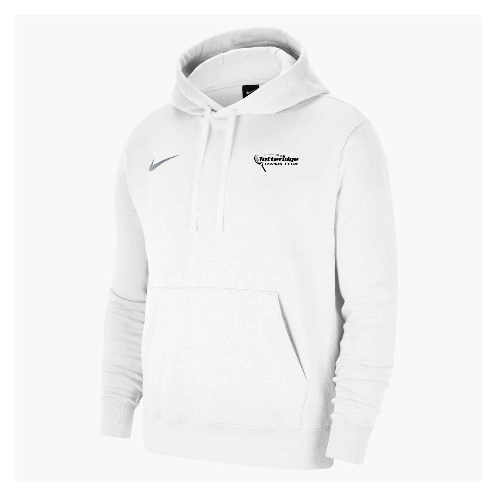 Nike Team Club 20 Fleece Hoodie (M) - White/White/Wolf Grey