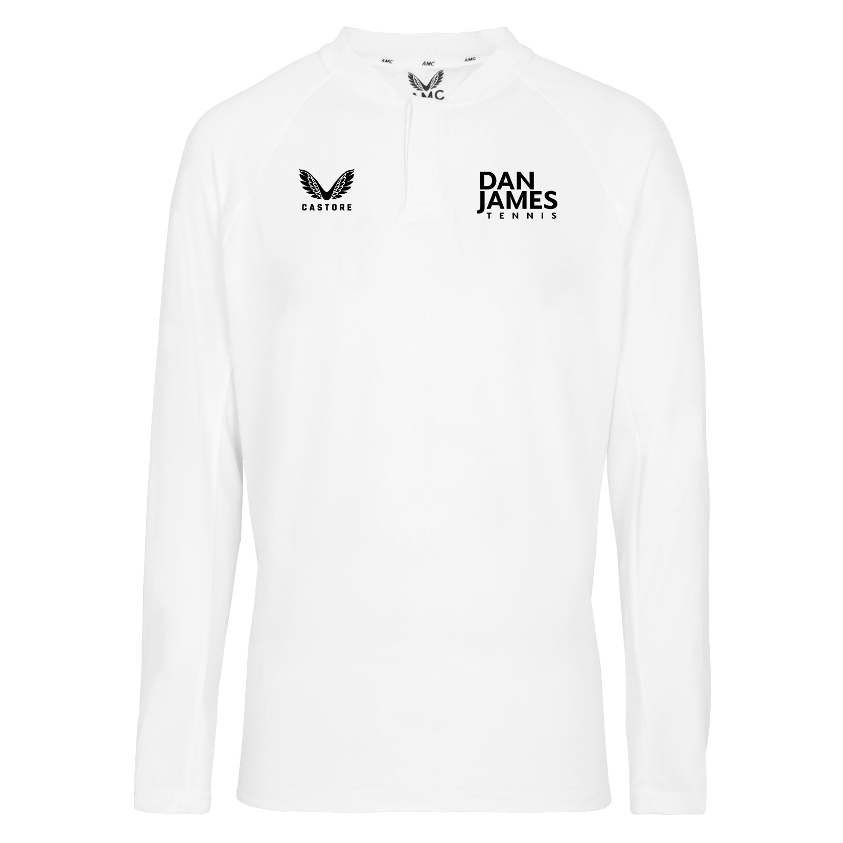 Castore Long Sleeve Performance Polo - White