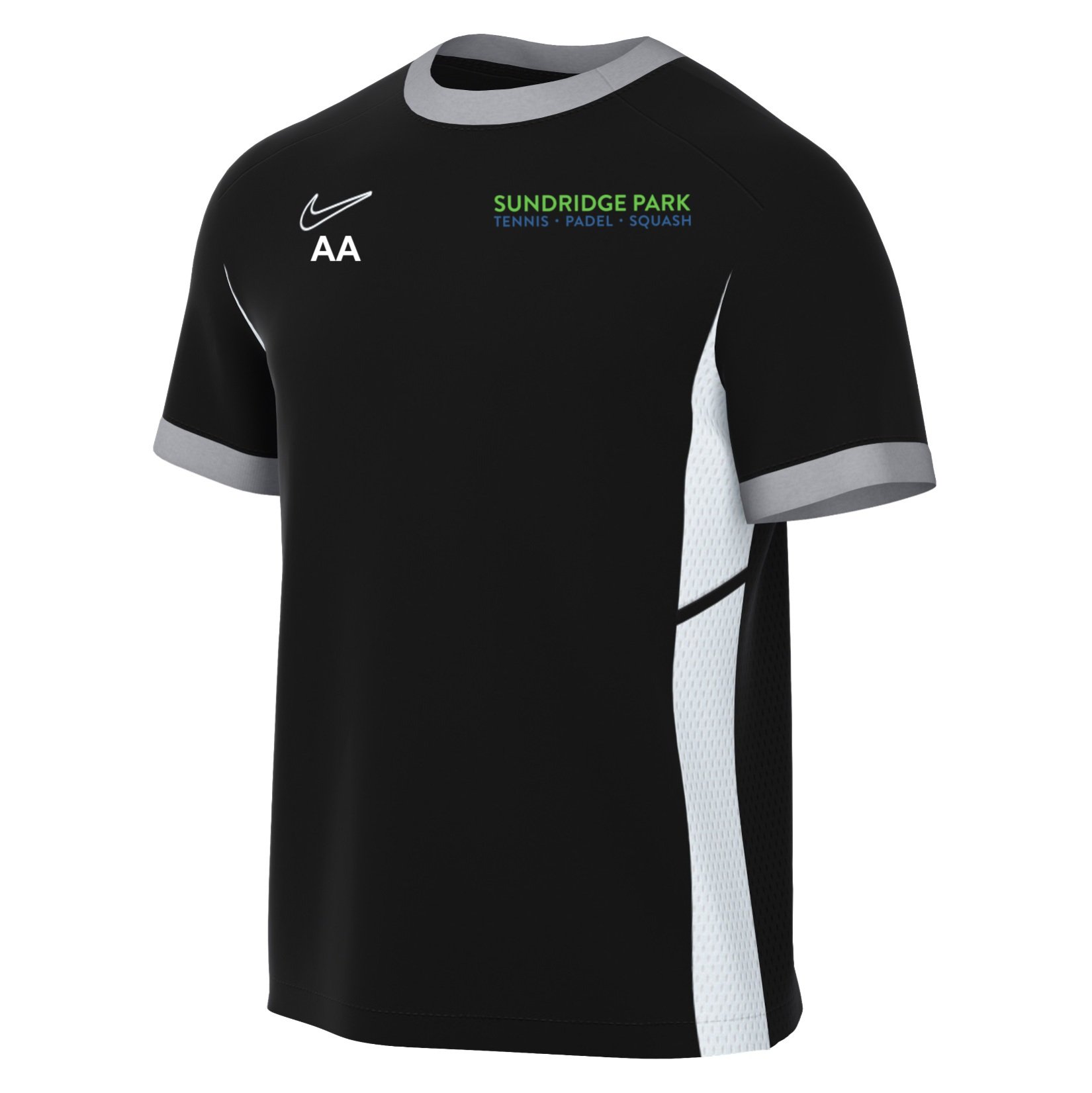 Nike Academy 25 Short-Sleeve Training Top - Black/White/White