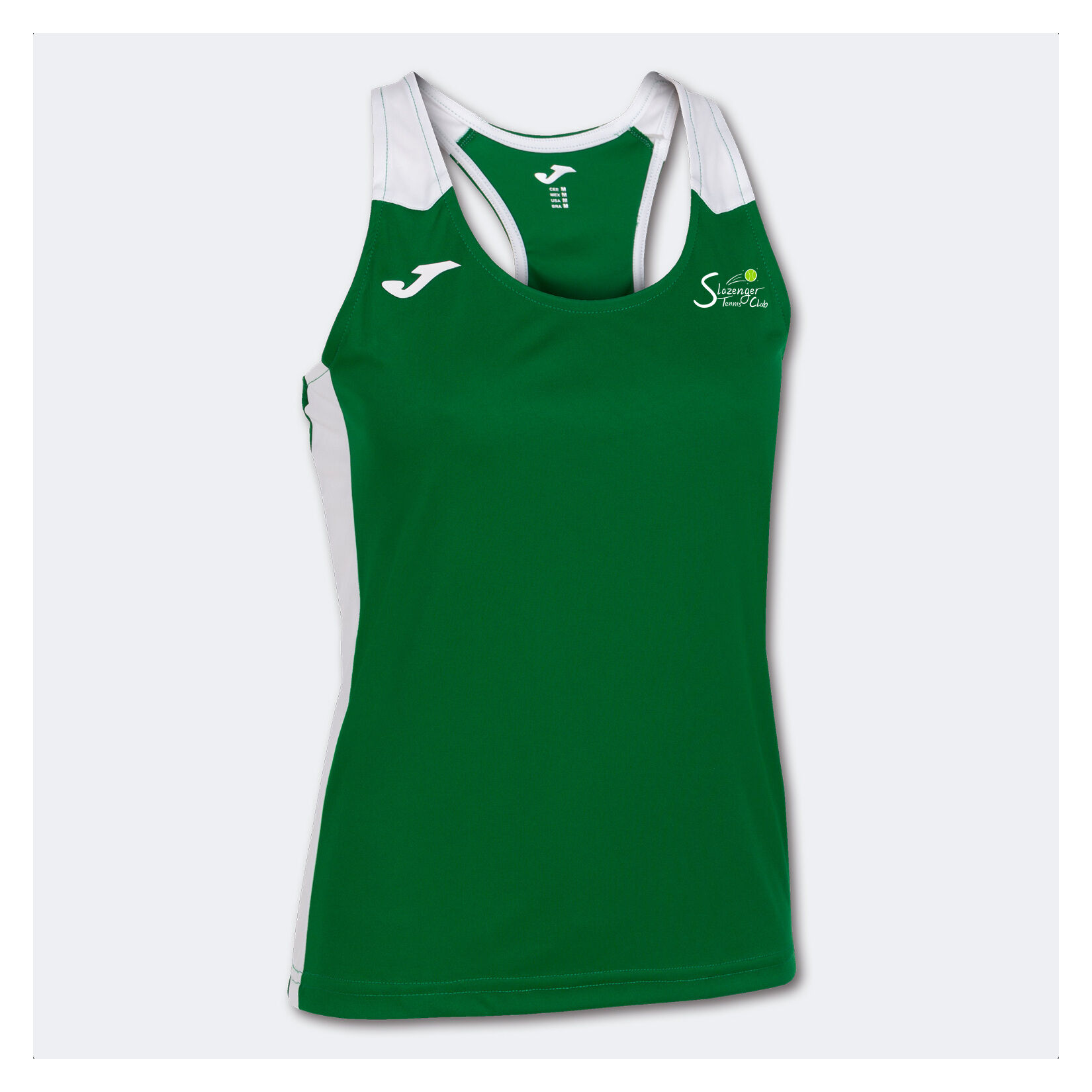 Joma Record II Running Tank (W) - Green/White