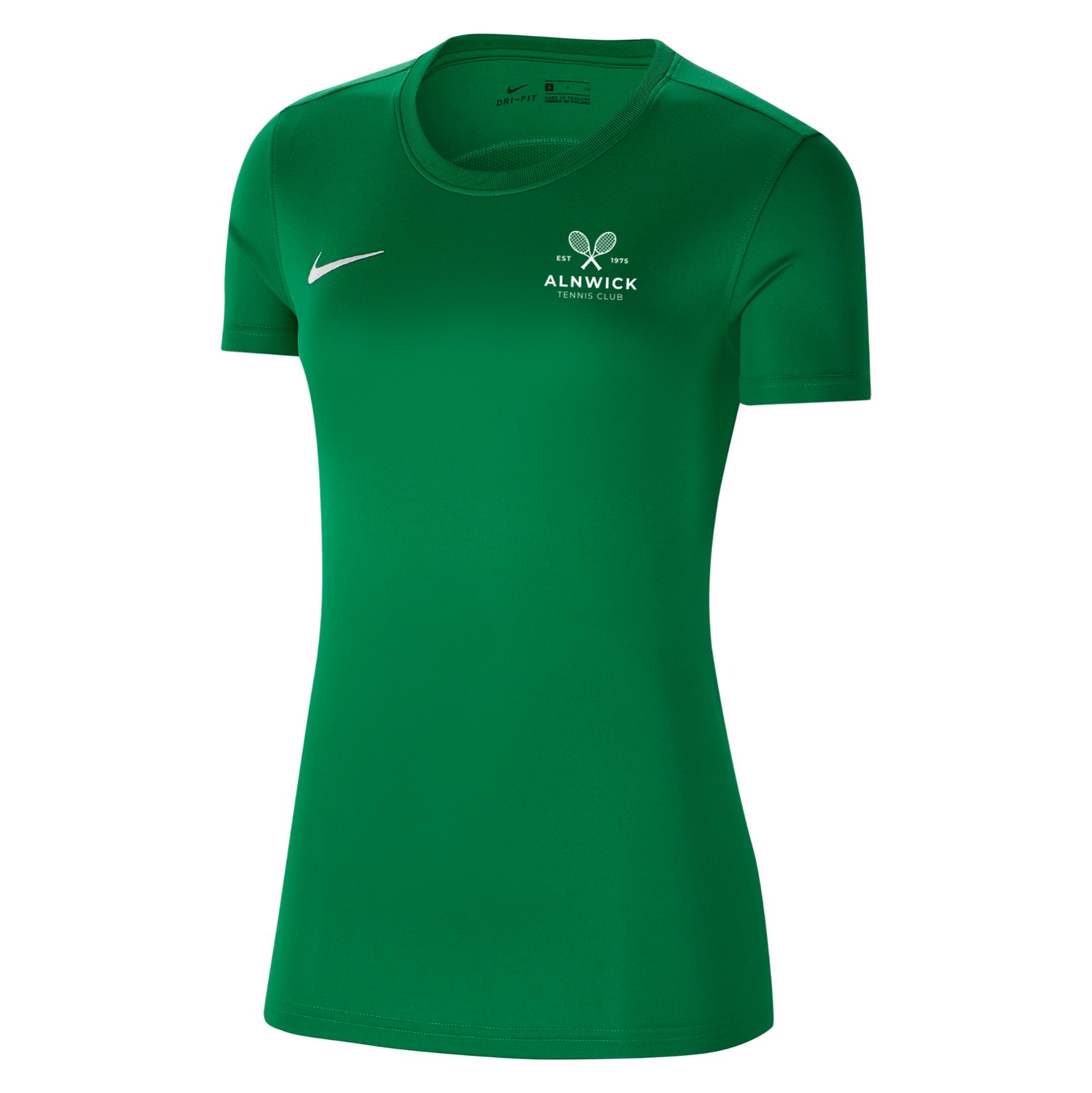 Nike Park VII Dri-FIT Womens Short Sleeve Shirt - Pine Green/White