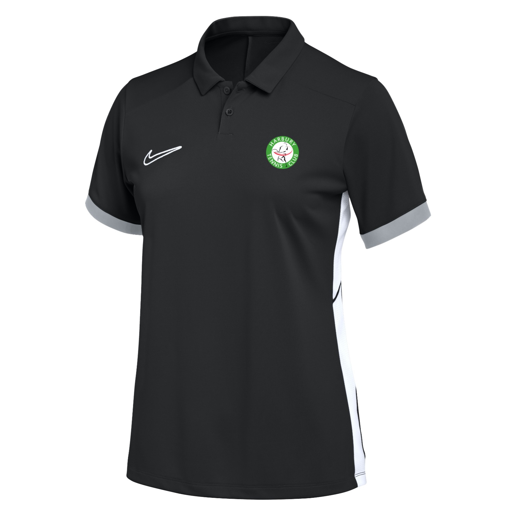 Nike Dri-FIT Academy 25 Polo (W) - Black/White/White