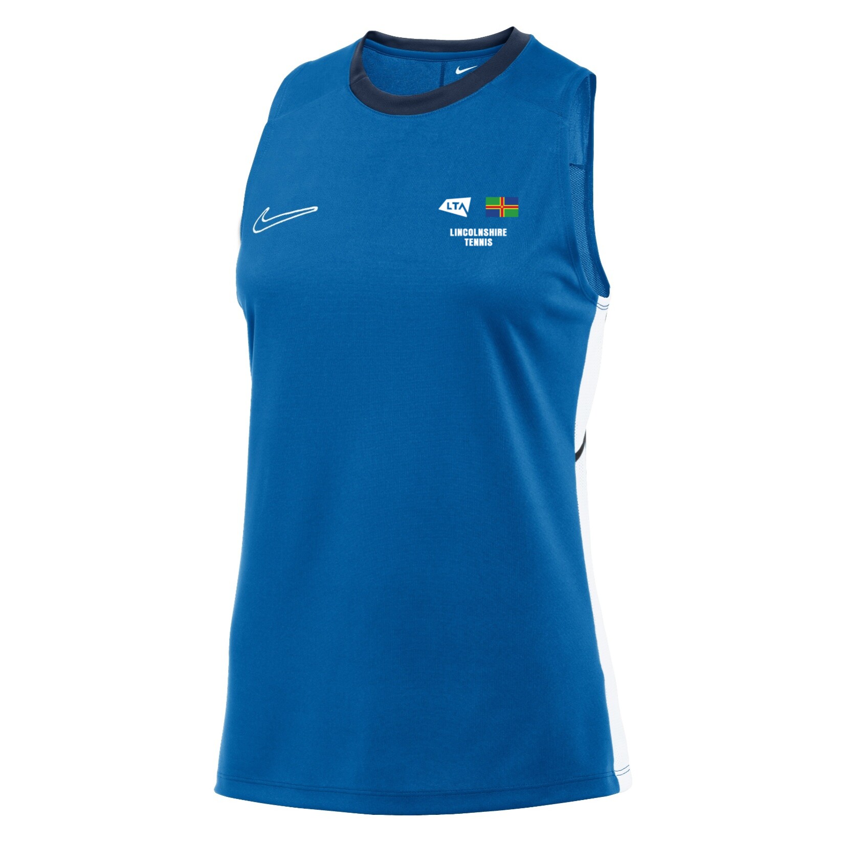 Nike Dri-FIT Academy 25 Sleeveless Top (W) - Royal Blue/Obsidian/White