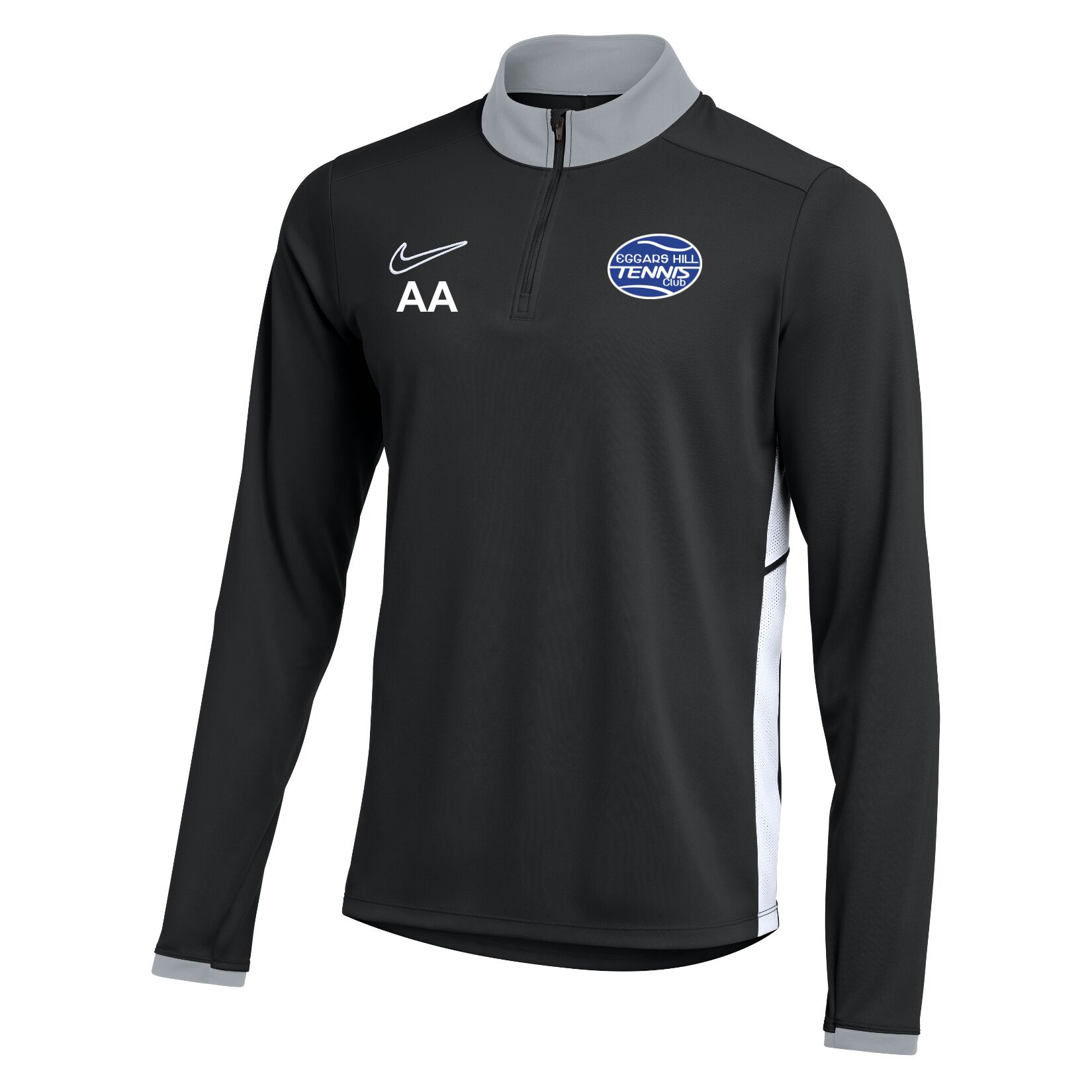 Nike Dri-FIT Academy 25 Drill Top - Black/White/White