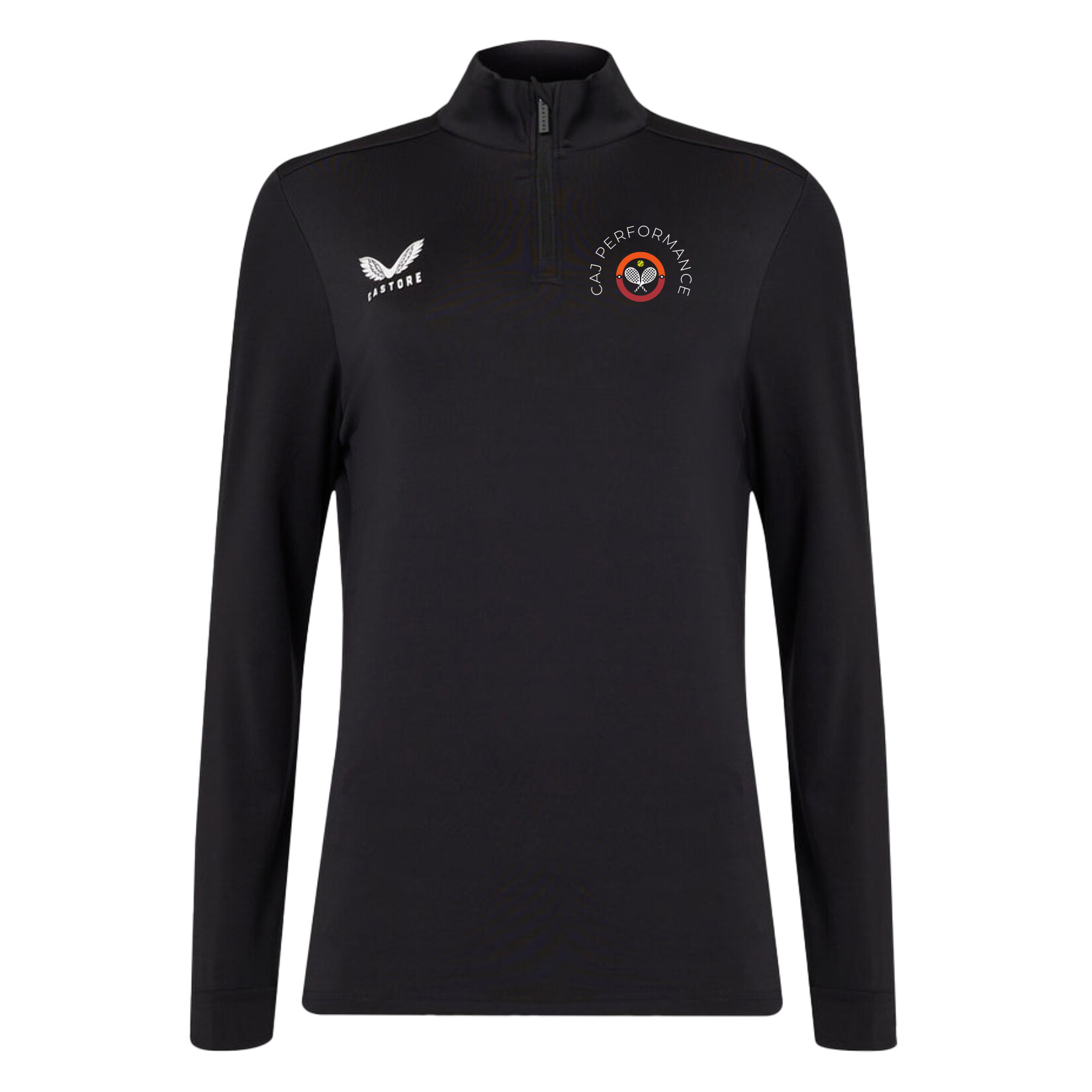 Castore Quarter Zip Midlayer (W) - Black/White