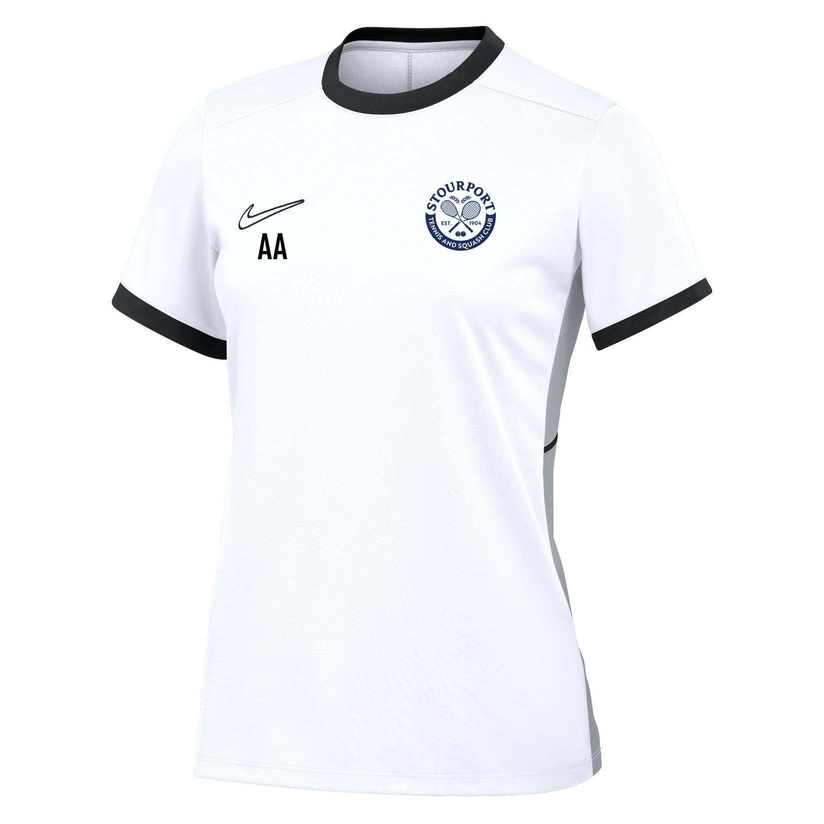 Nike Academy 25 Short-Sleeve Training Top (W) - White/Black/Black