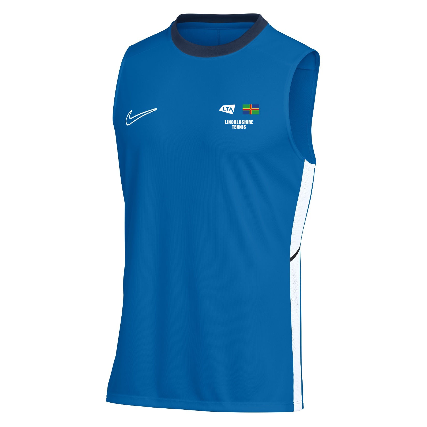 Nike Dri-FIT Academy 25 Sleeveless Top - Royal Blue/Obsidian/White