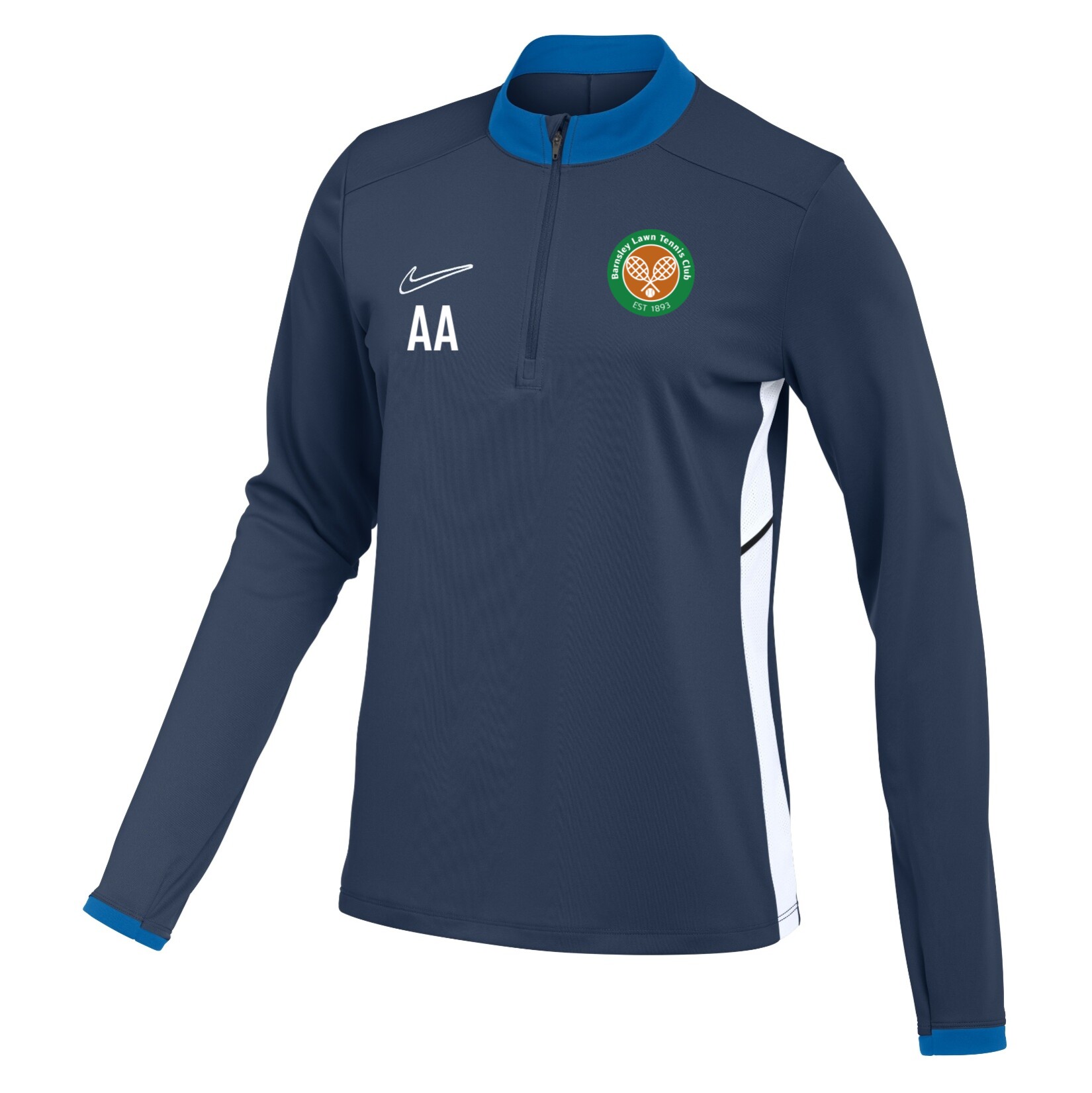 Nike Dri-FIT Academy 25 Drill Top (W) - Obsidian/Royal Blue/White
