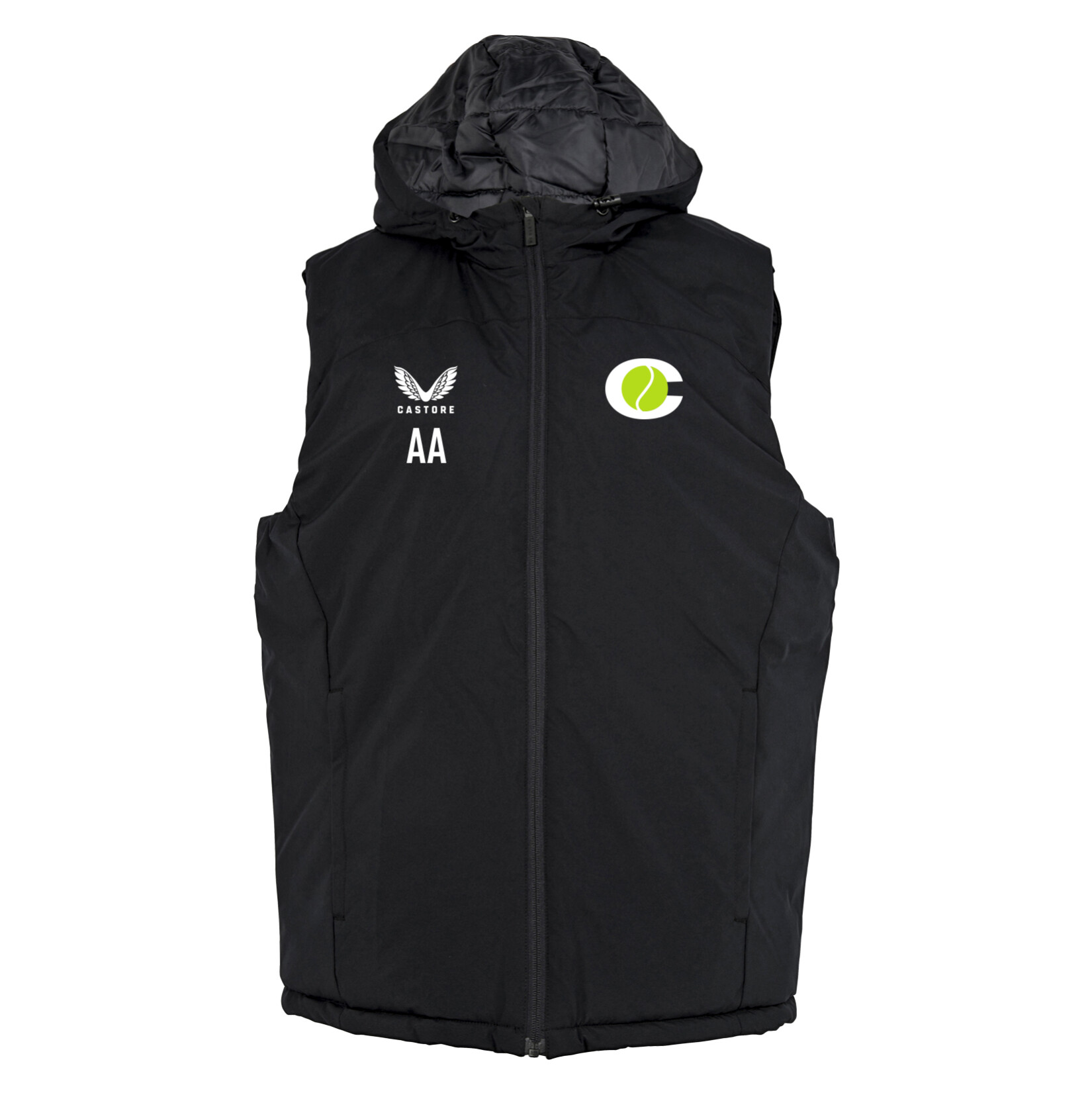 Castore Padded Gilet With Hood 22 - Black