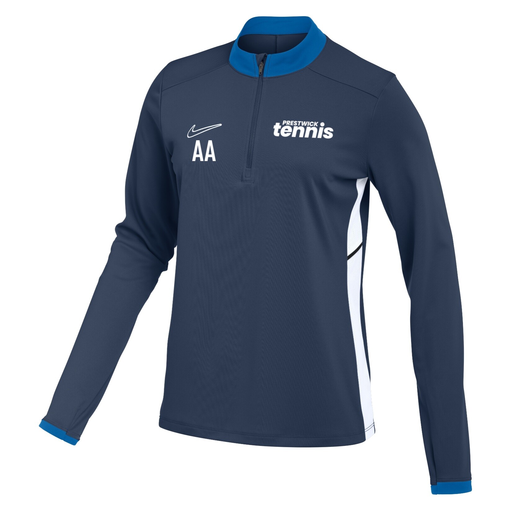 Nike Dri-FIT Academy 25 Drill Top (W) - Obsidian/Royal Blue/White