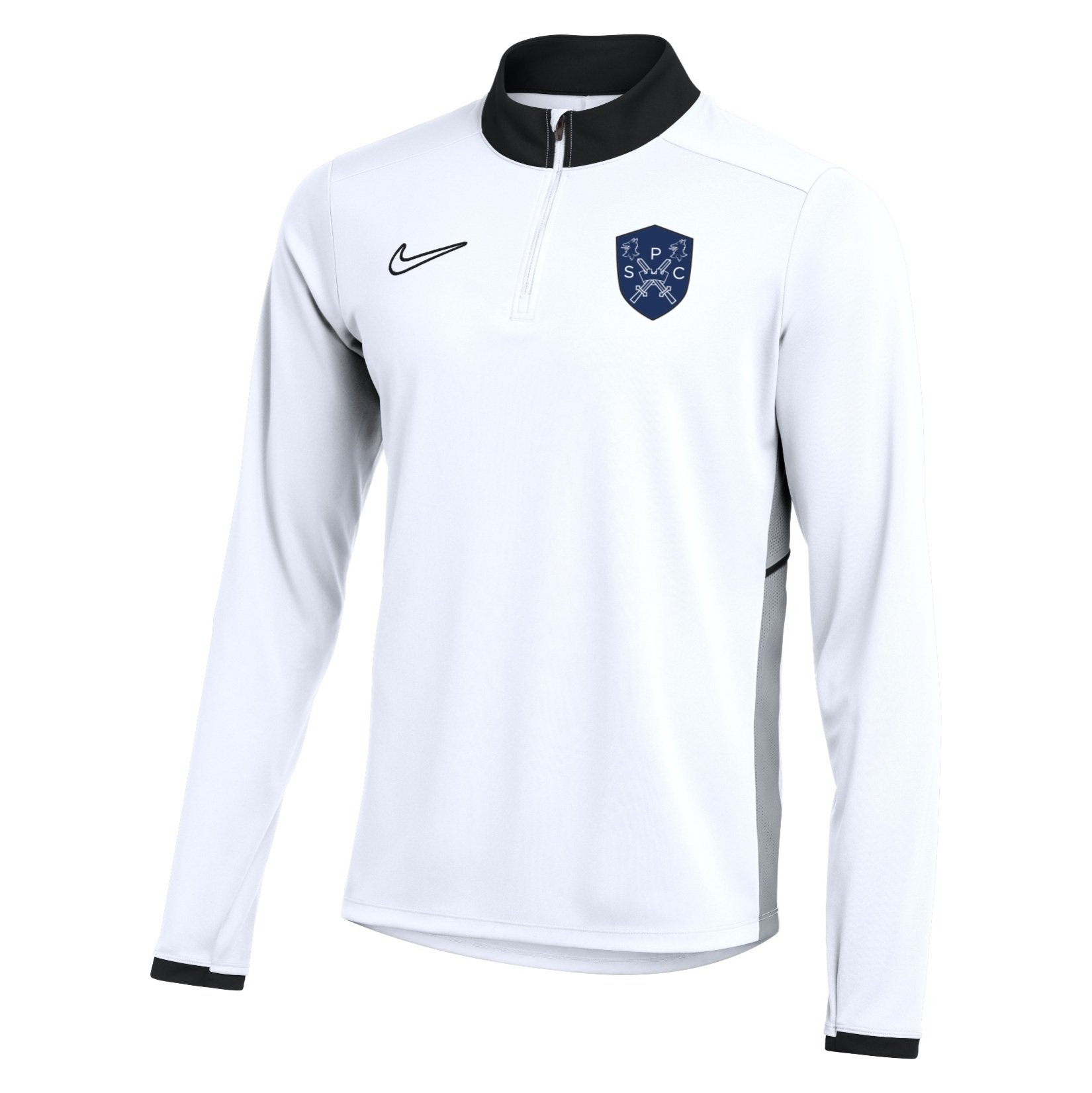 Nike Dri-FIT Academy 25 Drill Top - White/Black/Black