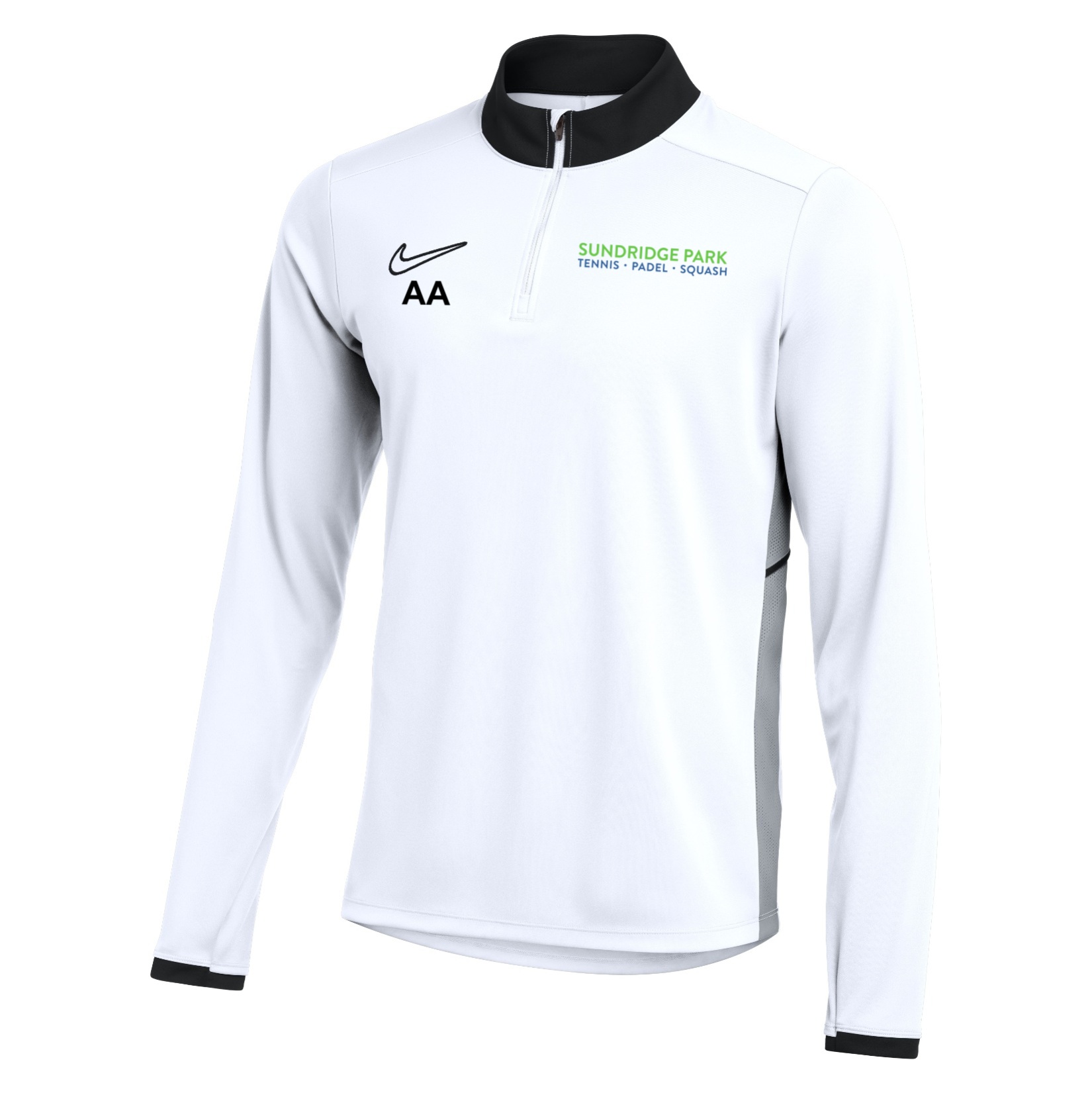 Nike Dri-FIT Academy 25 Drill Top - White/Black/Black