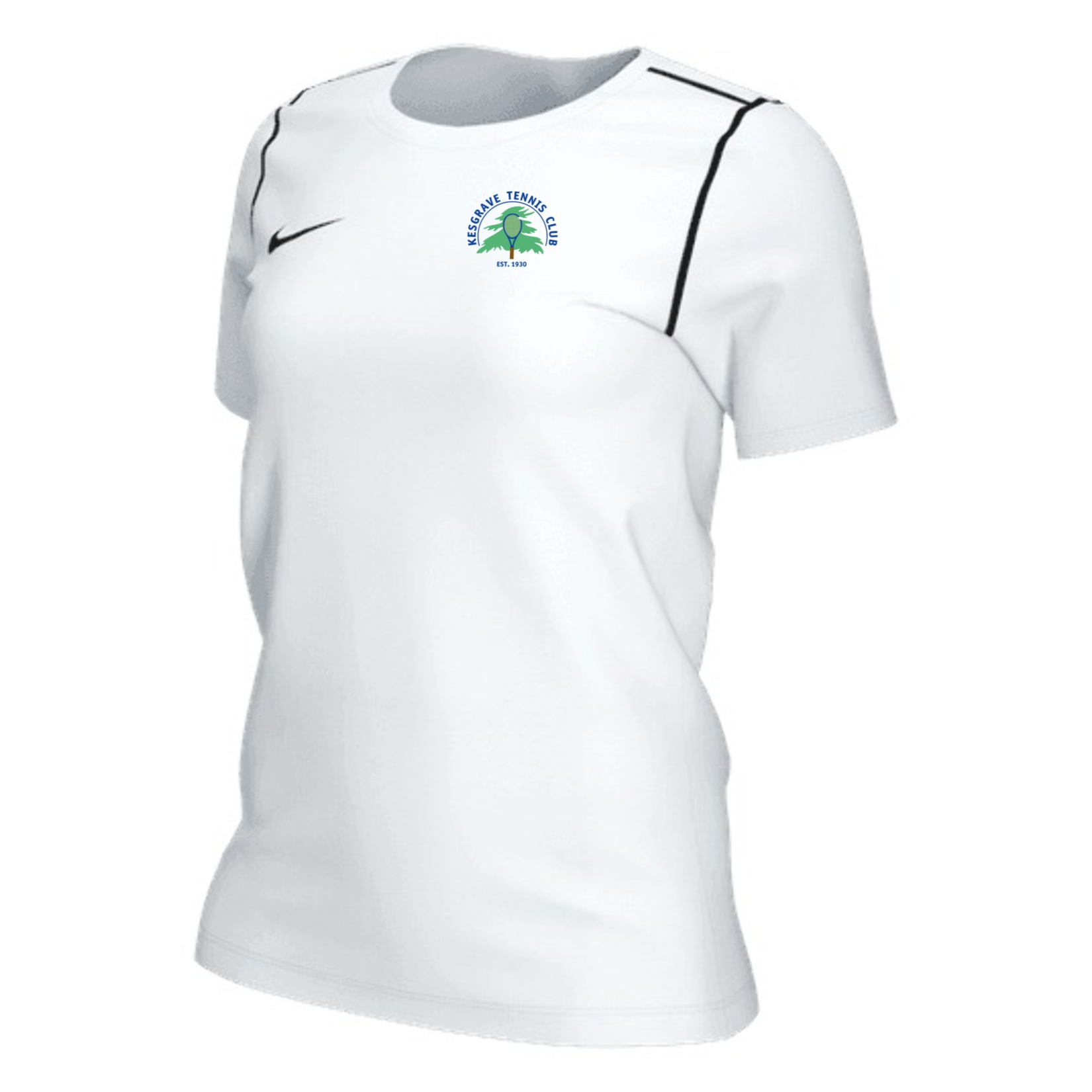Nike Dri-FIT Park 20 Short Sleeve Top (W) - White/Black/Black