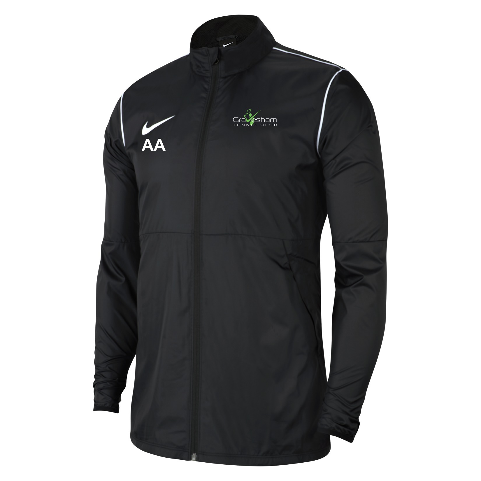 Nike Park 20 Repel Rain Jacket - Black/White/White