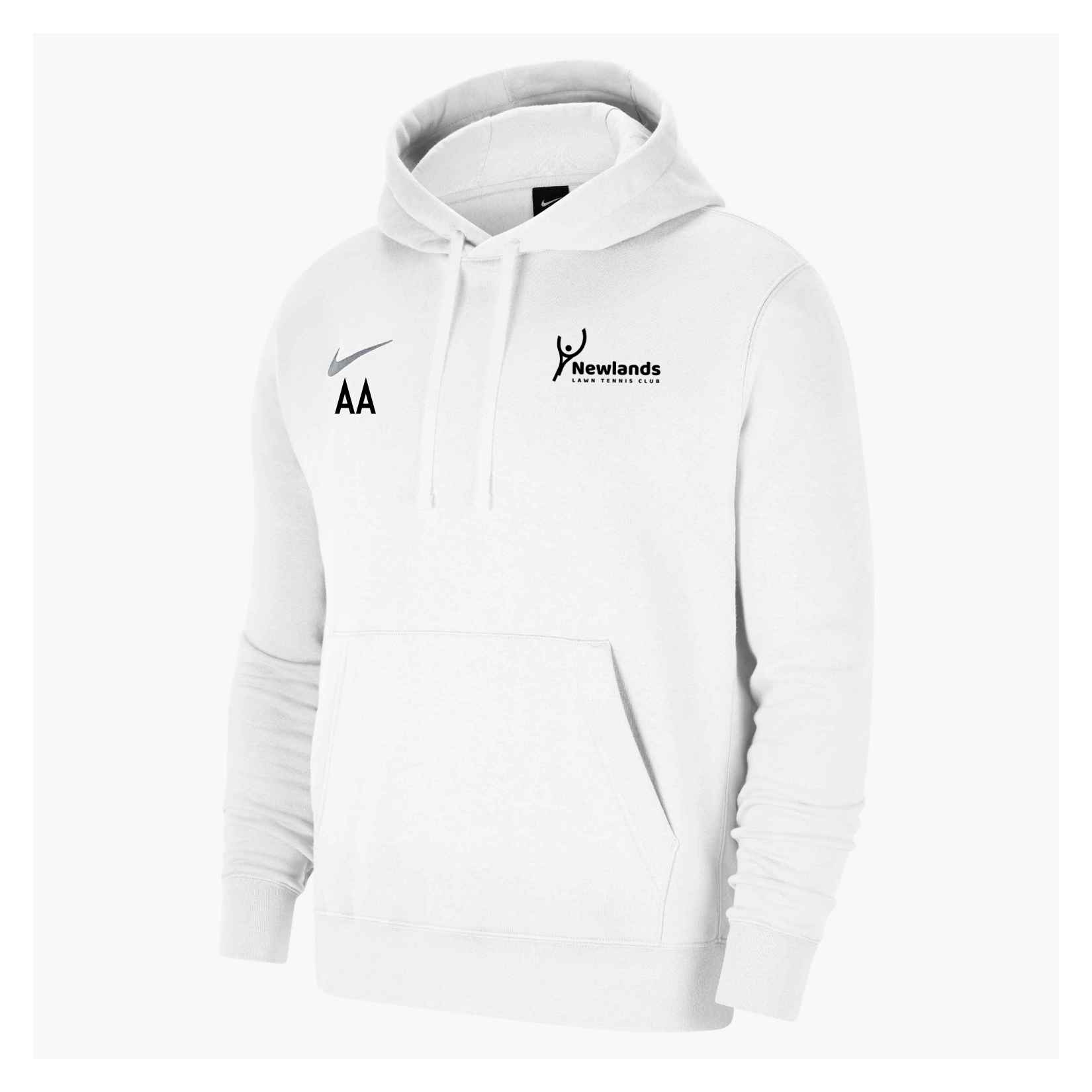 Nike Team Club 20 Fleece Hoodie (M) - White/White/Wolf Grey