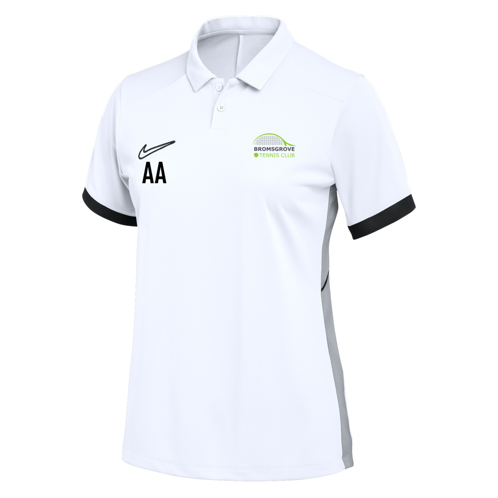 Nike Dri-FIT Academy 25 Polo (W) - White/Black/Black