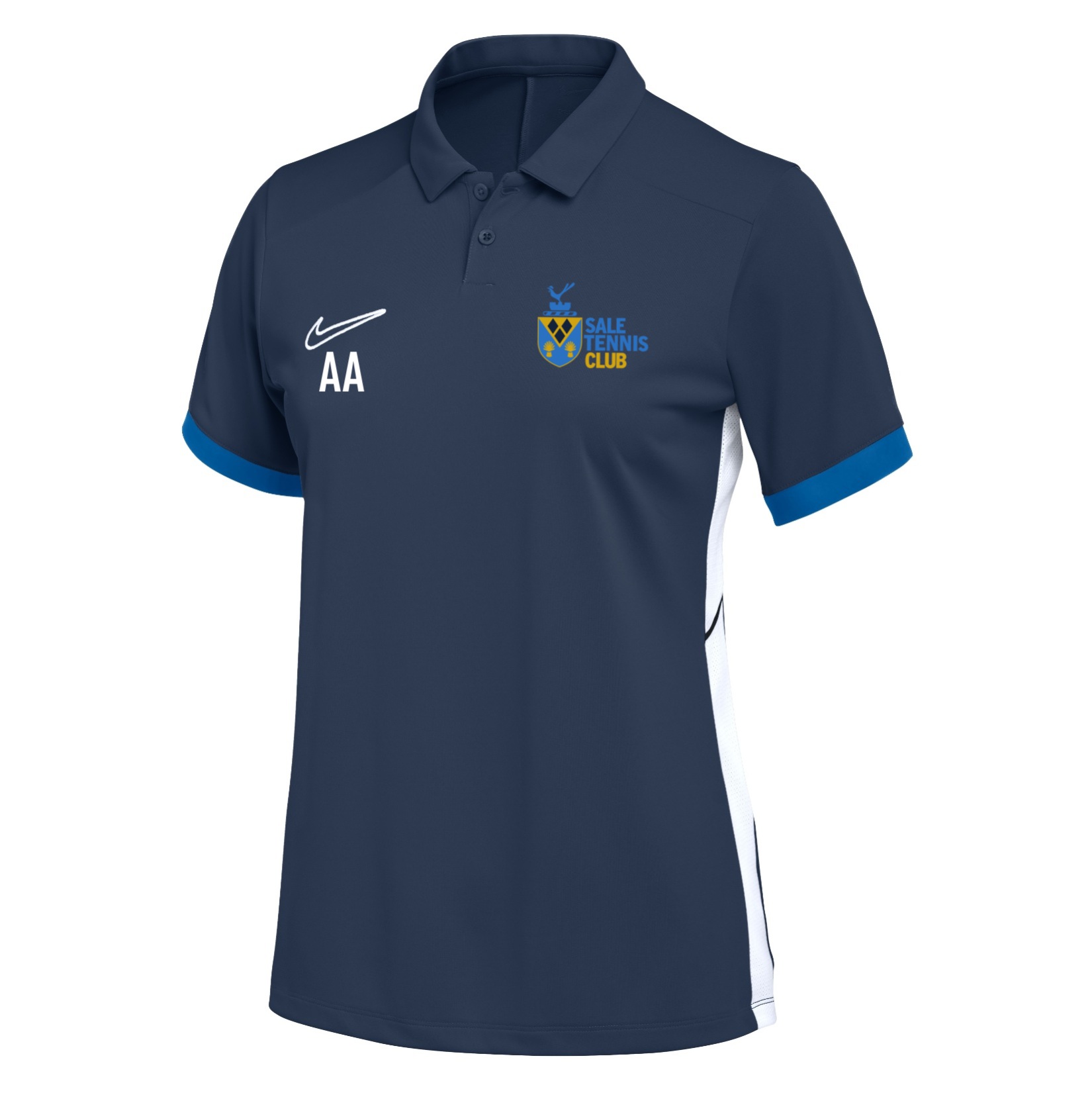 Nike Dri-FIT Academy 25 Polo (W) - Obsidian/Royal Blue/White