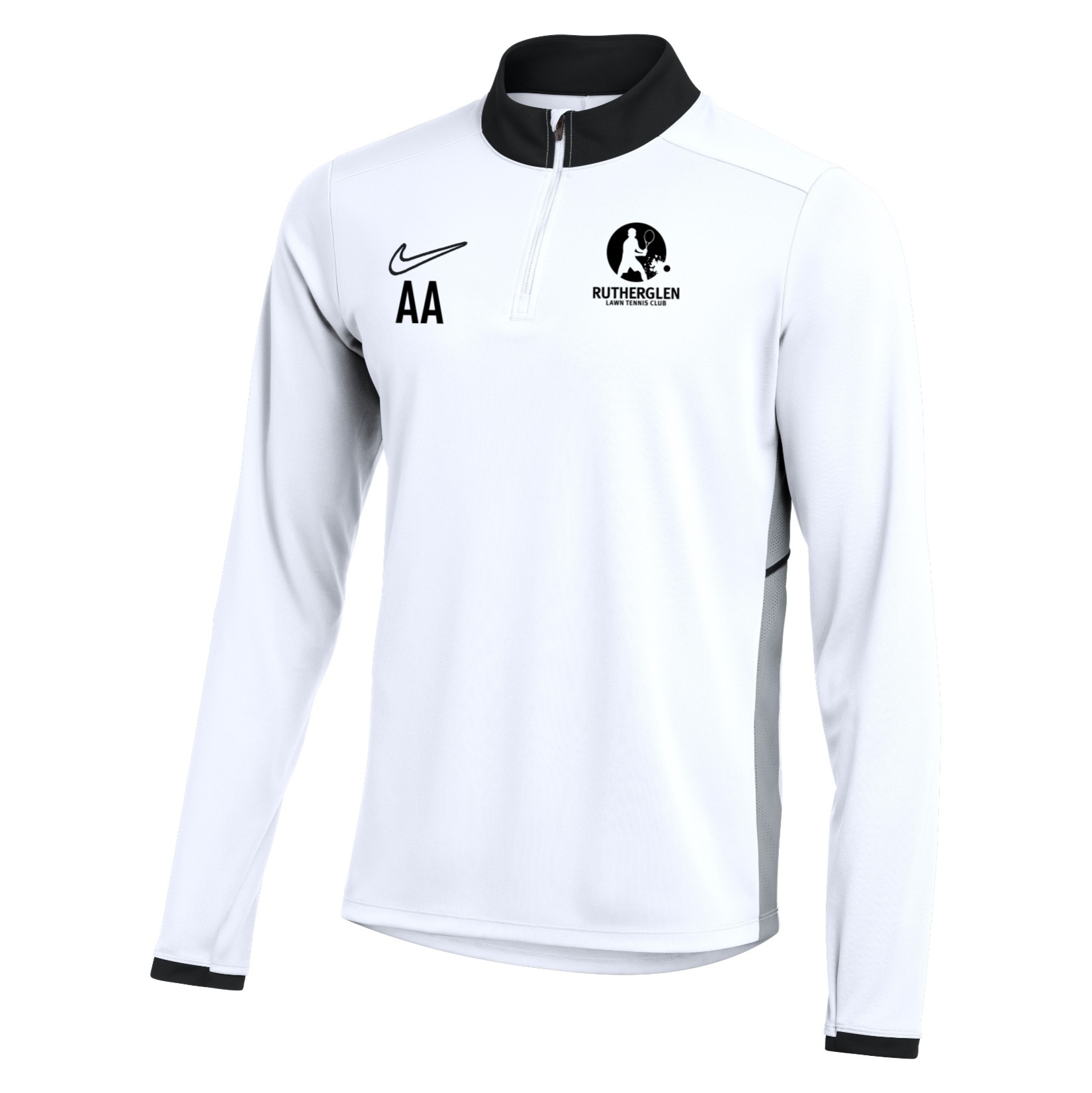 Nike Dri-FIT Academy 25 Drill Top - White/Black/Black