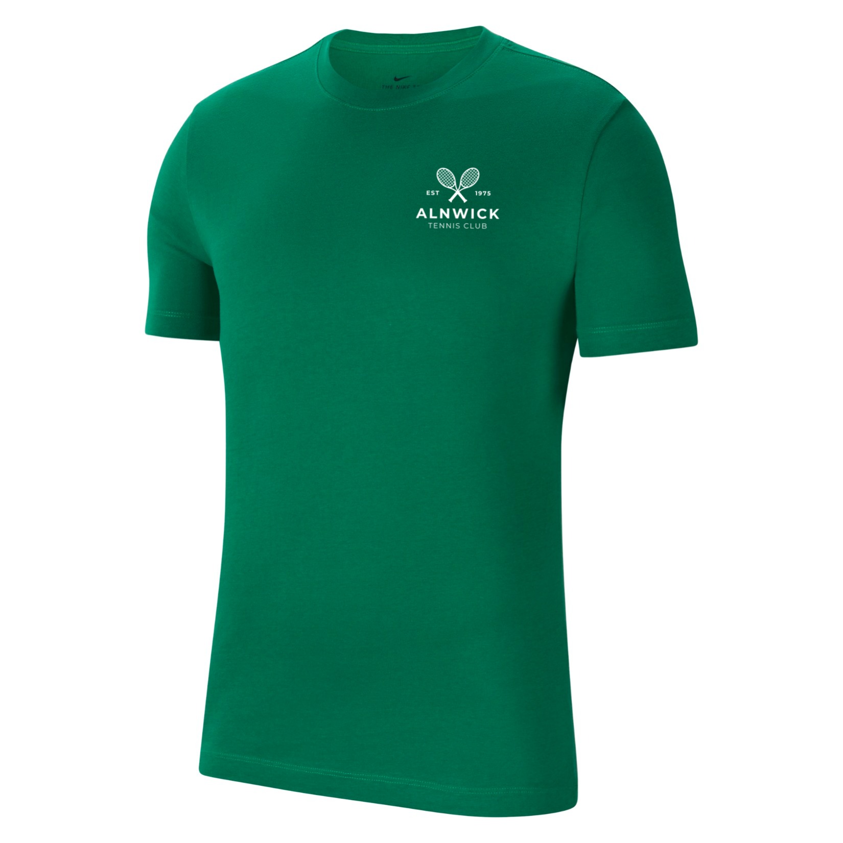 Nike Team Club 20 Cotton T-Shirt (M) - Pine Green/White
