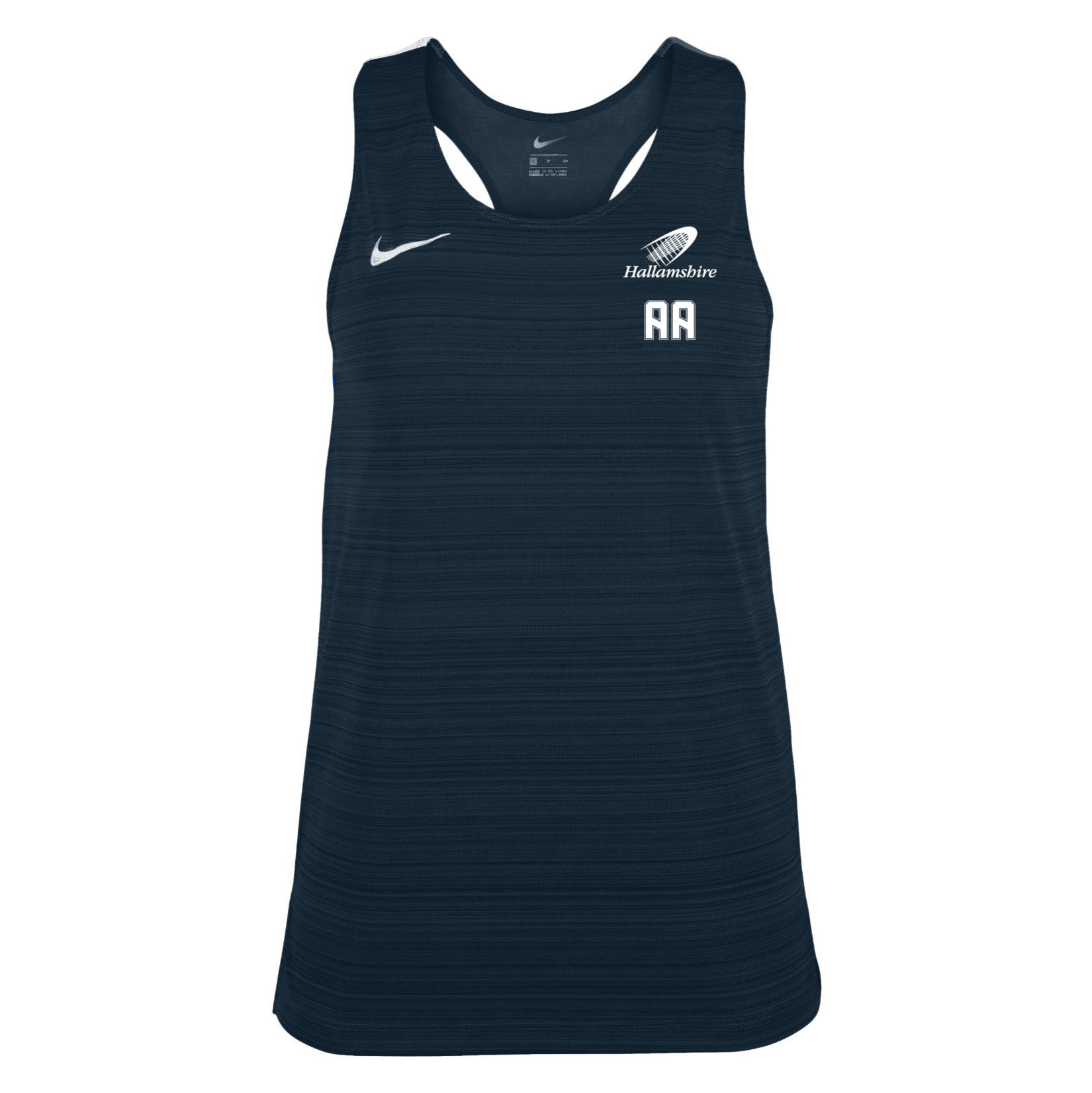 Zelus-Nike Dry Miler Singlet (W) - Obsidian/White