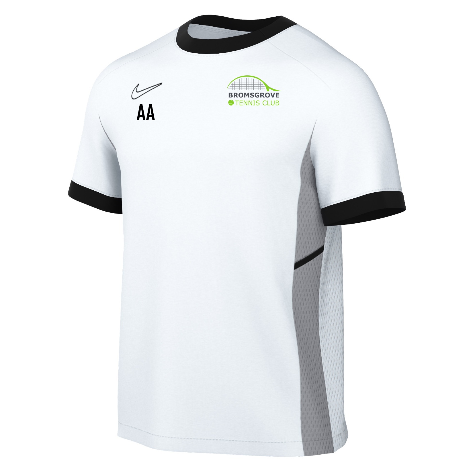 Nike Academy 25 Short-Sleeve Training Top - White/Black/Black