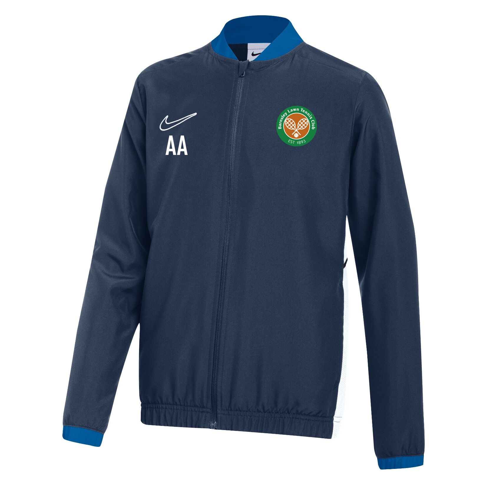 Nike Dri-FIT Academy 25 Woven Track Jacket - Obsidian/Royal Blue/White