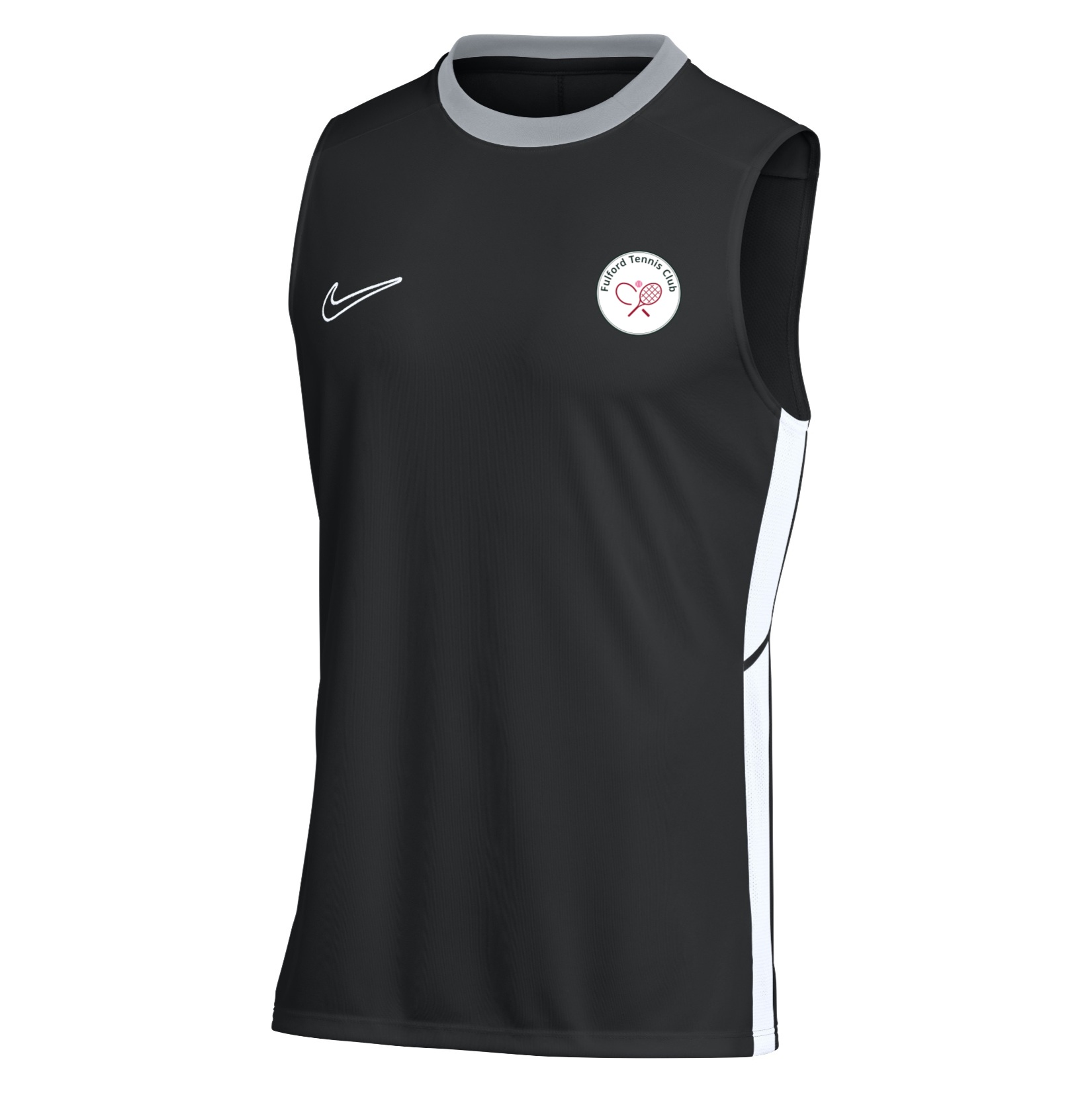 Nike Dri-FIT Academy 25 Sleeveless Top - Black/White/White