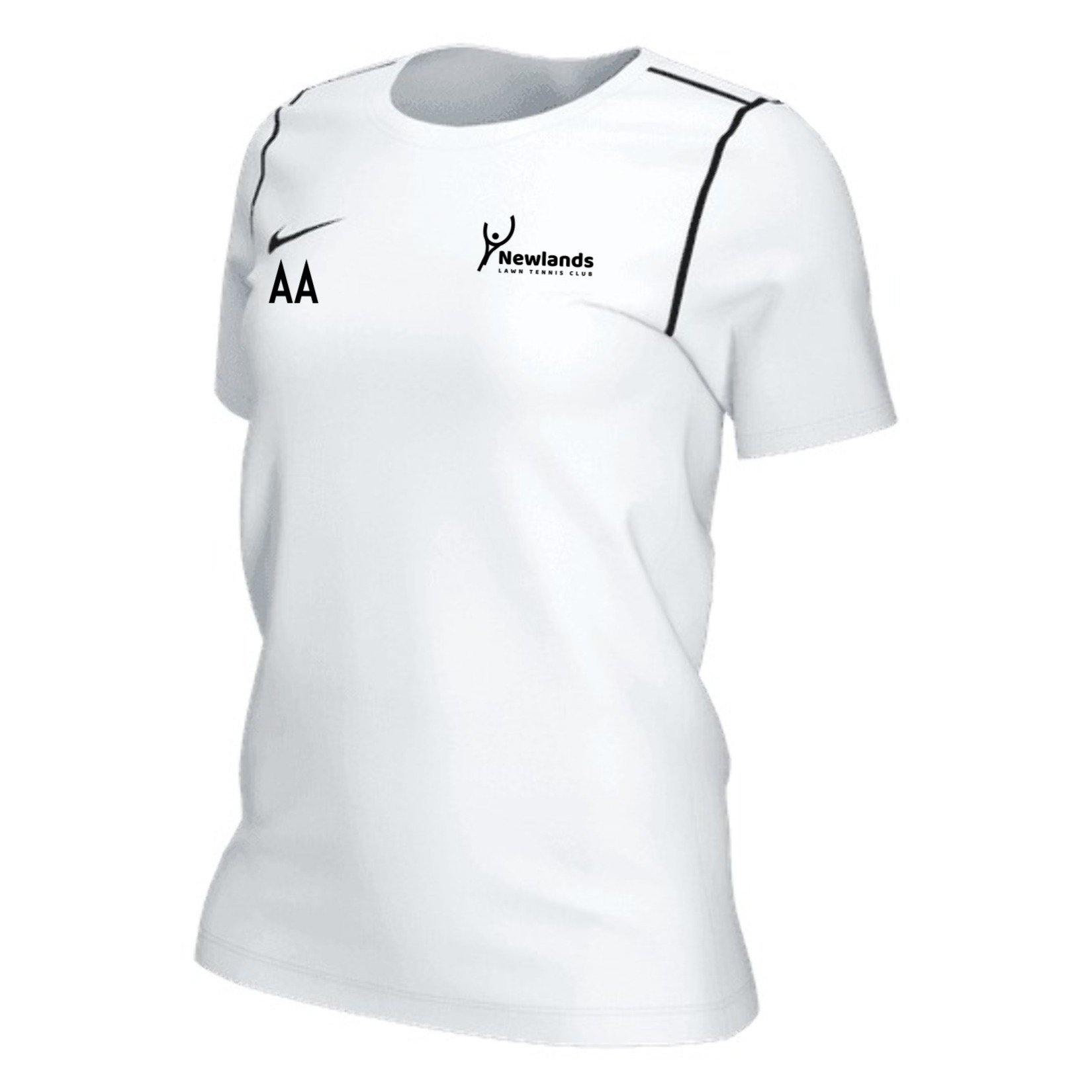 Nike Dri-FIT Park 20 Short Sleeve Top (W) - White/Black/Black