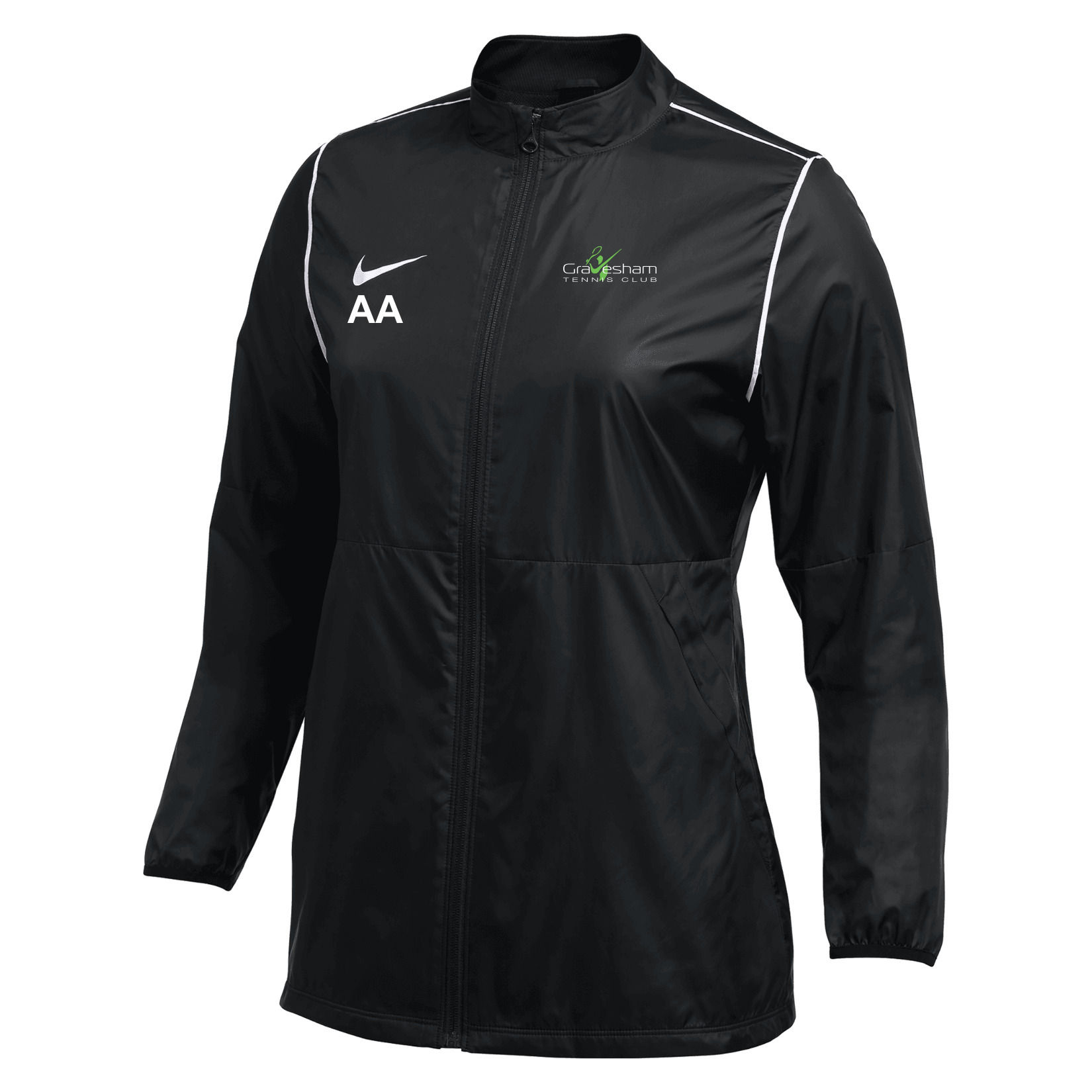 Nike Repel Park 20 Rain Jacket (W) - Black/White/White