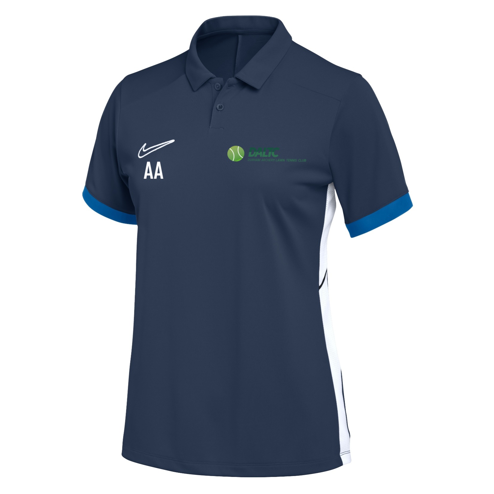 Nike Dri-FIT Academy 25 Polo (W) - Obsidian/Royal Blue/White