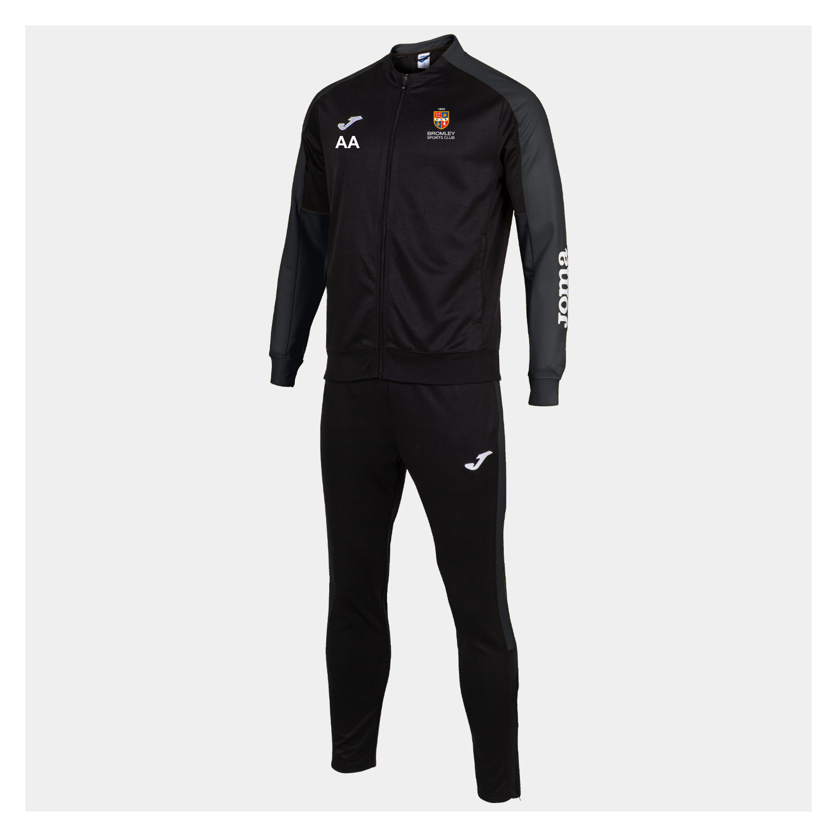 Joma Eco-Championship Full Tracksuit - Black/Anthracite