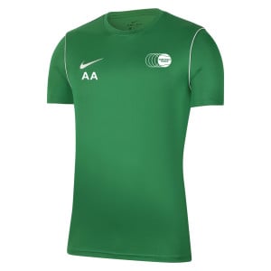 Nike Park 20 Short Sleeve Training Tee Pine Green-White-White