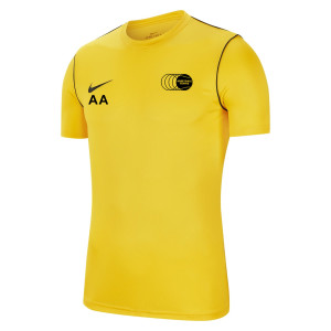 Nike Park 20 Short Sleeve Training Tee Tour Yellow-Black-Black
