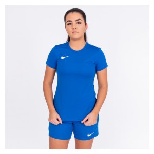 Nike Womens Park VII Dri-FIT Short Sleeve Shirt (W) Royal Blue-White