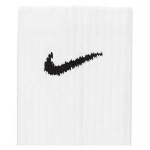 Nike Everyday Cushioned Training Crew Socks (6 Pairs) White-Black