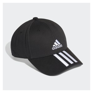adidas Baseball 3-Stripes Twill Cap Black-White-White
