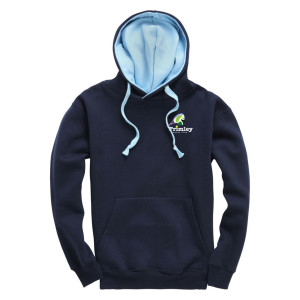 Heavyweight OH Contrast Hoodie Navy-Powder Blue