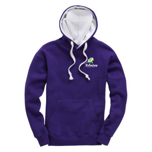 Heavyweight OH Contrast Hoodie Purple-White