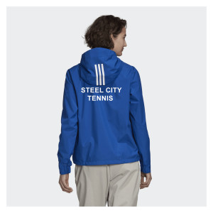 adidas-LP Womens 3-Stripes RAIN RDY Jacket (W) Team Royal Blue