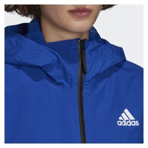 adidas-LP Womens 3-Stripes RAIN RDY Jacket (W) Team Royal Blue