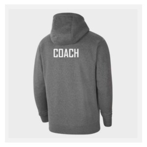 Nike Team Club 20 Fleece Hoodie (M) Charcoal Heather-White-White