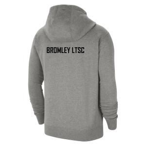 Nike Team Club 20 Fleece Full-Zip Hoodie (M) Dark Grey Heather-Black-Black