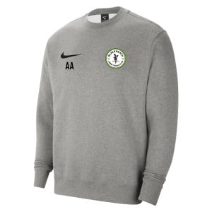 Nike Team Club 20 Fleece Crew Sweatshirt Charcoal Heather-White-White