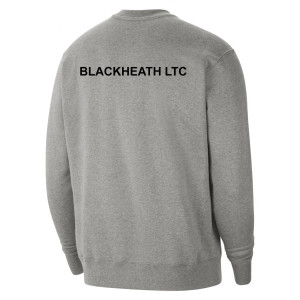 Nike Team Club 20 Fleece Crew Sweatshirt Charcoal Heather-White-White
