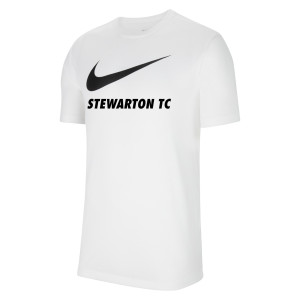 Nike Team Club 20 Swoosh Tee (M) White-Black