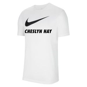 Nike Team Club 20 Swoosh Tee (M) White-Black