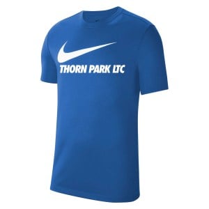 Nike Team Club 20 Swoosh Tee (M) Royal Blue-White